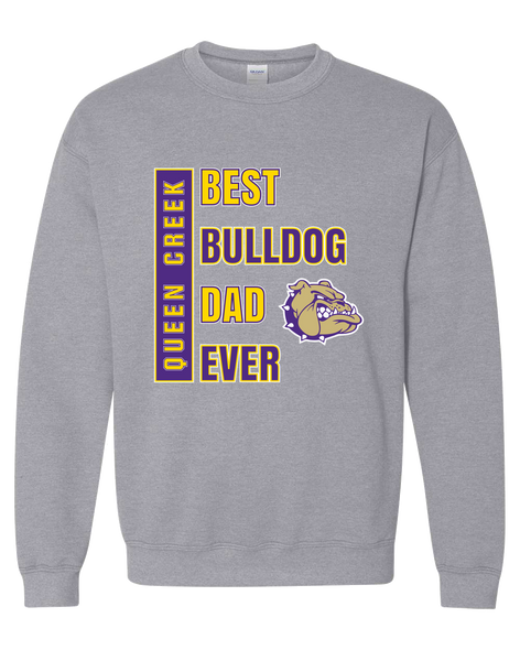 Queen Creek Bulldogs Best Bulldog Dad Men's Sweatshirt