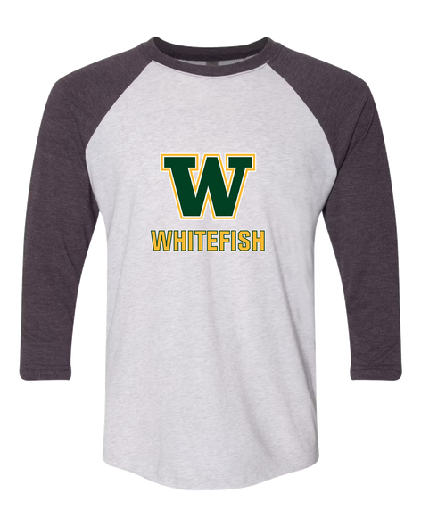Whitefish Bulldogs Mascot #2 Men's Baseball T-Shirt