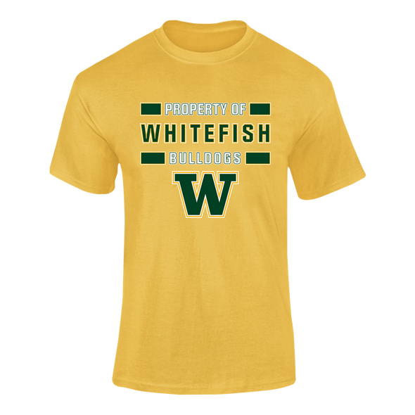Whitefish Bulldogs Property Of Men's SS T-Shirt