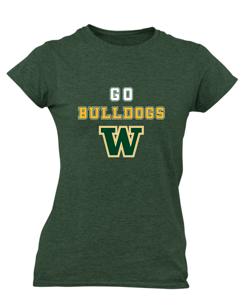 Whitefish Bulldogs Go Team Women's Premium SS T-Shirt