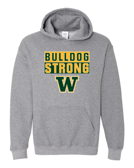 Whitefish Bulldogs Strong #1 Men's Hoodie