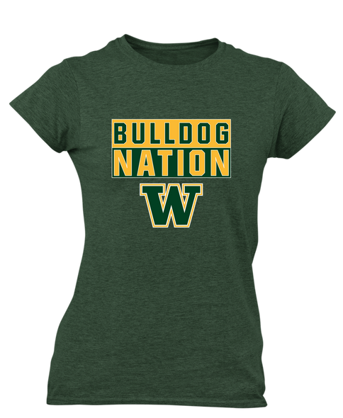 Whitefish Bulldogs Nation #1 Women's SS T-Shirt