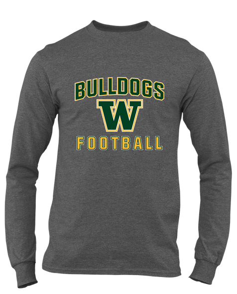 Whitefish Bulldogs Football #1 Men's Premium LS T-Shirt