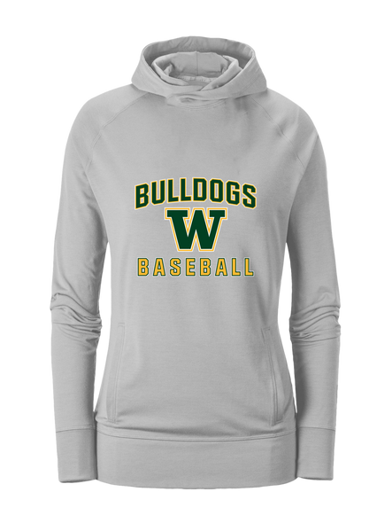 Whitefish Bulldogs Baseball #1 Women's Hoodie