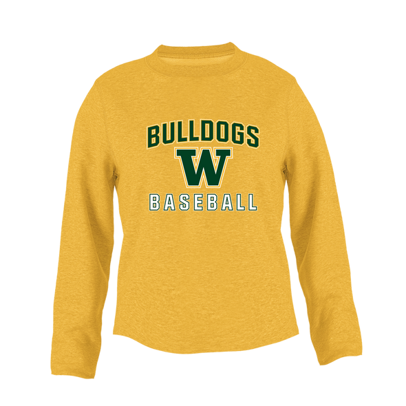 Whitefish Bulldogs Baseball #1 Women's Sweatshirt