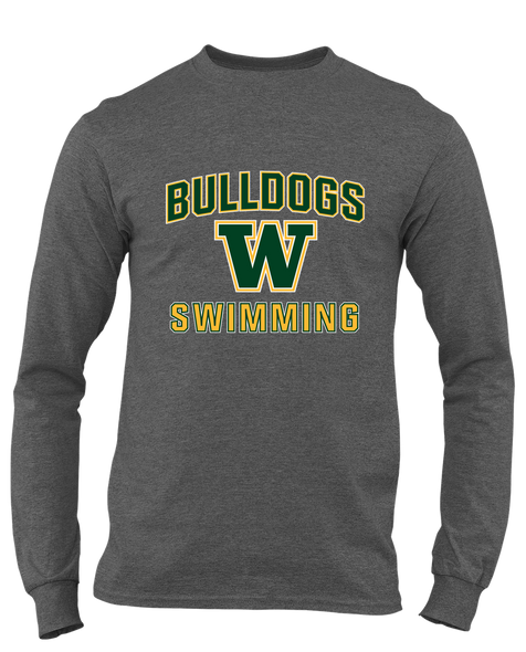 Whitefish Bulldogs Swimming Men's Premium LS T-Shirt