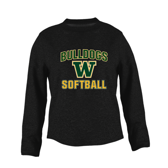 Whitefish Bulldogs Softball #1 Women's Sweatshirt