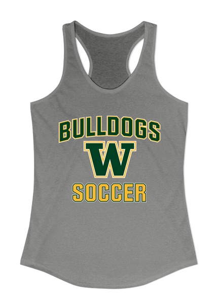 Whitefish Bulldogs Soccer #1 Women's Tank Top