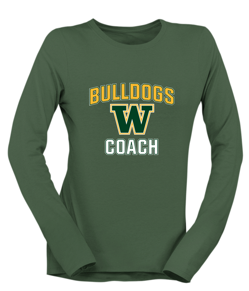 Whitefish Bulldogs Coach Women's Premium LS T-Shirt
