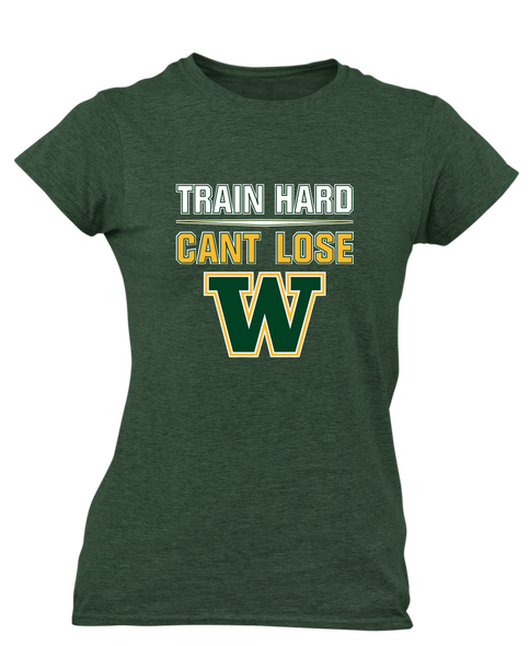 Whitefish Bulldogs Train Hard, Can't Lose Women's SS T-Shirt