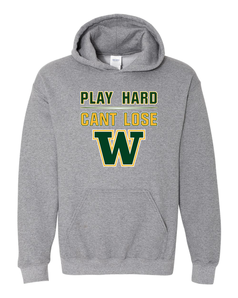 Whitefish Bulldogs Play Hard, Can't Lose Men's Hoodie