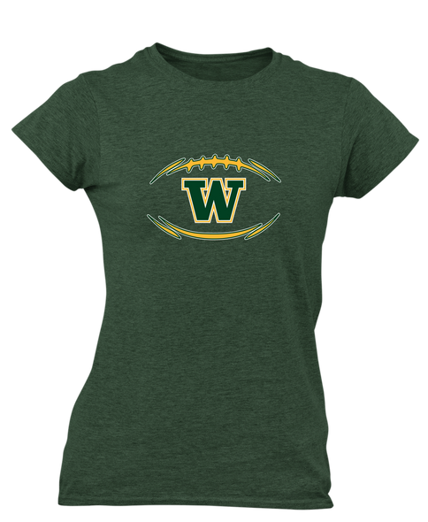Whitefish Bulldogs Football #3 Women's SS T-Shirt