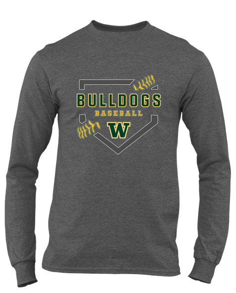 Whitefish Bulldogs Baseball #2 Men's Premium LS T-Shirt