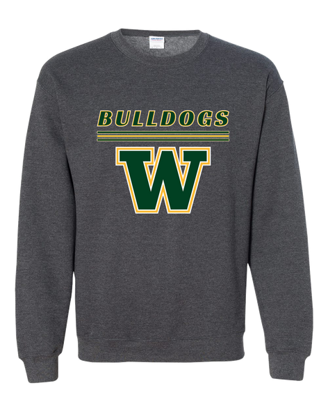 Whitefish Bulldogs Mascot #8 Men's Sweatshirt