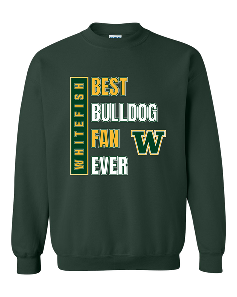 Whitefish Bulldogs Best Bulldog Fan Men's Sweatshirt