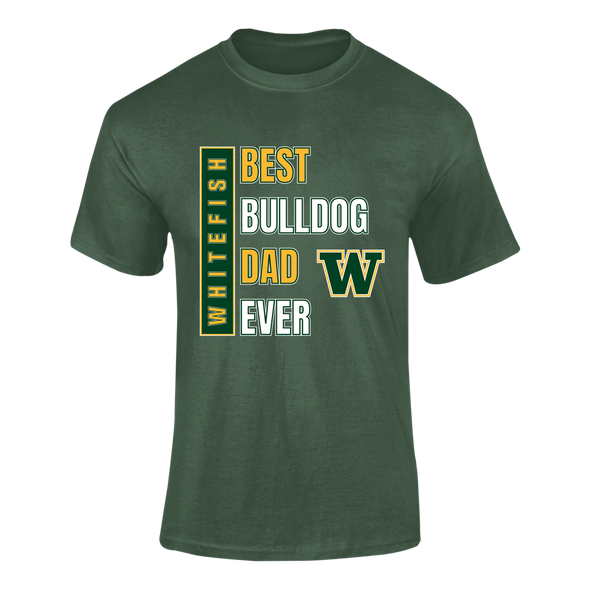 Whitefish Bulldogs Best Bulldog Dad Men's Premium SS T-Shirt