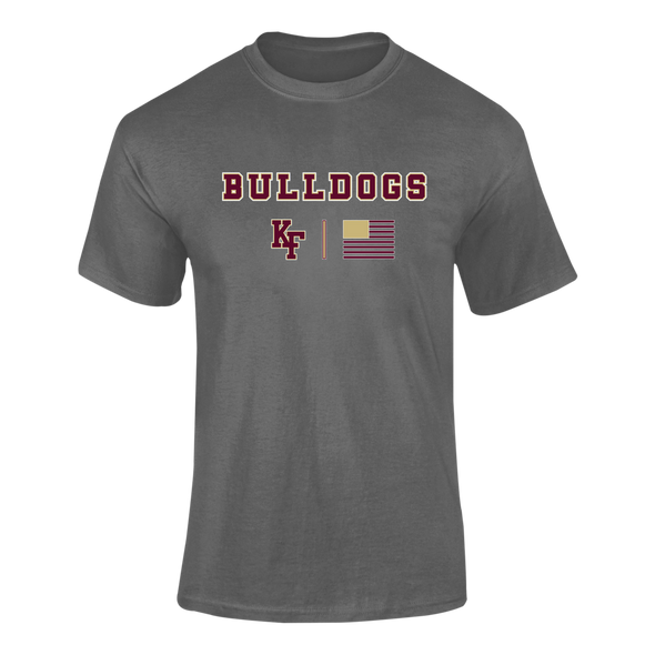 King's Fork Bulldogs KF Team Colors Flag Men's SS T-Shirt