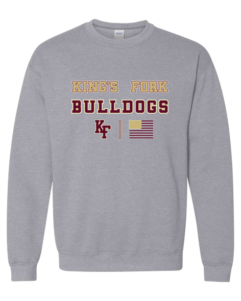 King's Fork Bulldogs KF Spirit Flag Men's Sweatshirt