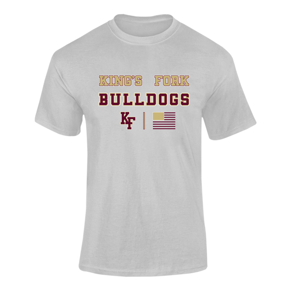 King's Fork Bulldogs KF Spirit Flag Men's SS T-Shirt