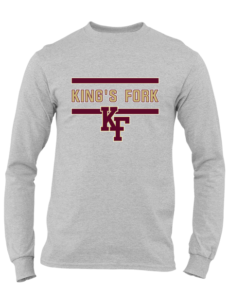 King's Fork Bulldogs KF Mascot #4 Men's LS T-Shirt