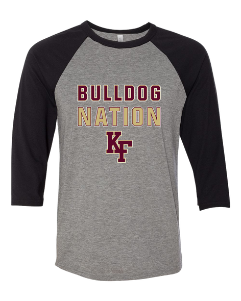 King's Fork Bulldogs KF Nation #2 Women's Baseball T-Shirt