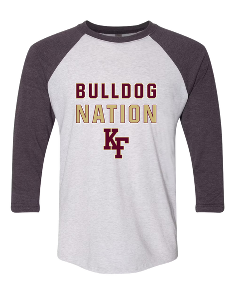 King's Fork Bulldogs KF Nation #2 Men's Baseball T-Shirt