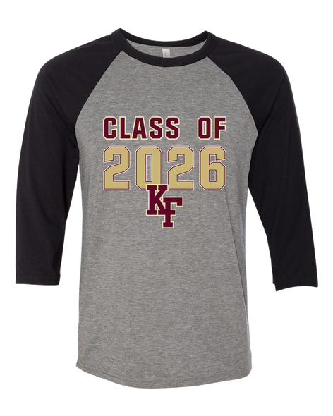 King's Fork Bulldogs KF Class of 2026 Men's Baseball T-Shirt