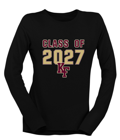 King's Fork Bulldogs KF Class of 2027 Women's LS T-Shirt