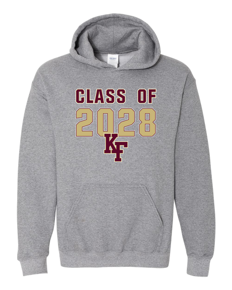 King's Fork Bulldogs KF Class of 2028 Men's Hoodie