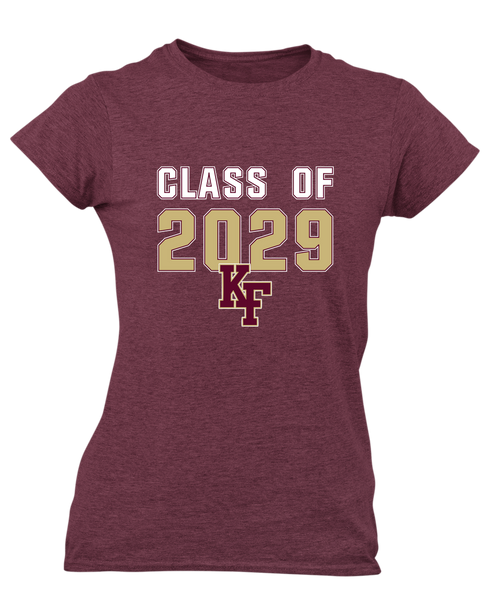 King's Fork Bulldogs KF Class of 2029 Women's Premium SS T-Shirt