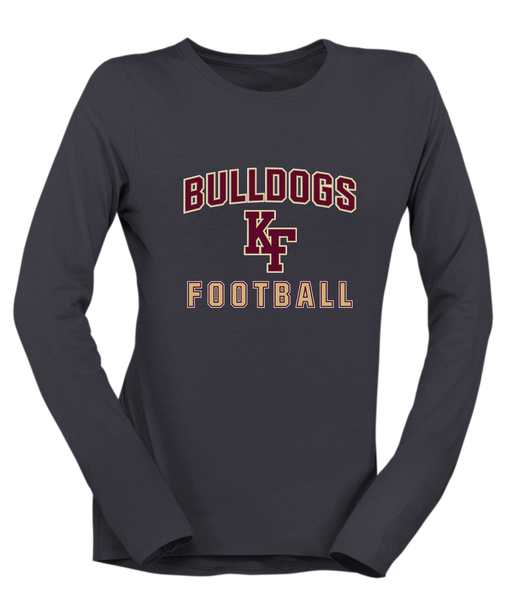 King's Fork Bulldogs KF Football #1 Women's Premium LS T-Shirt