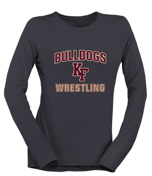 King's Fork Bulldogs KF Wrestling Women's Premium LS T-Shirt