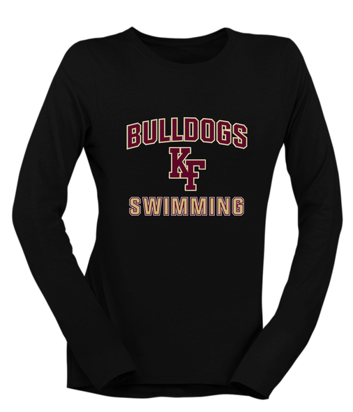 King's Fork Bulldogs KF Swimming Women's LS T-Shirt