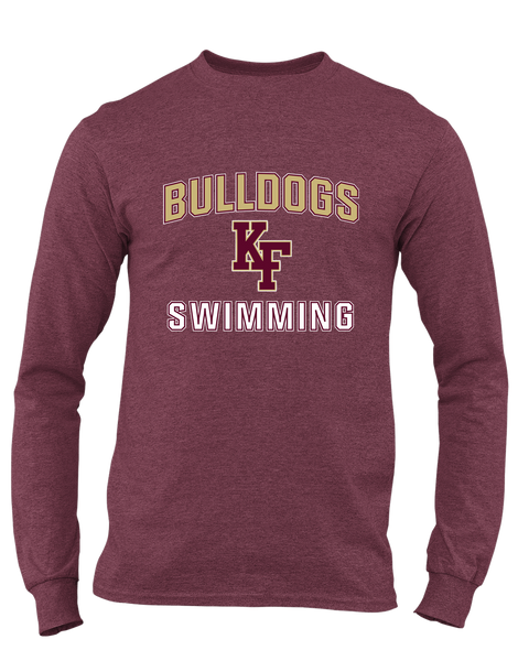 King's Fork Bulldogs KF Swimming Men's LS T-Shirt