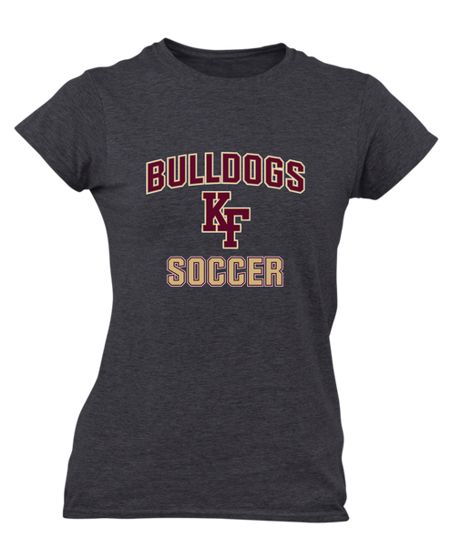 King's Fork Bulldogs KF Soccer #1 Women's SS T-Shirt
