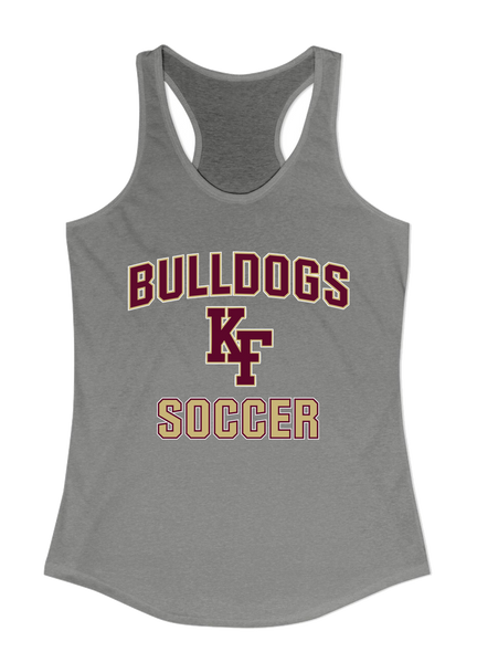 King's Fork Bulldogs KF Soccer #1 Women's Tank Top