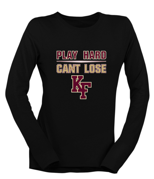 King's Fork Bulldogs KF Play Hard, Can't Lose Women's Premium LS T-Shirt