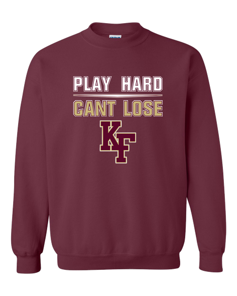 King's Fork Bulldogs KF Play Hard, Can't Lose Men's Sweatshirt