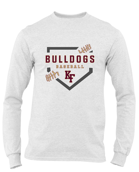King's Fork Bulldogs KF Baseball #2 Men's LS T-Shirt