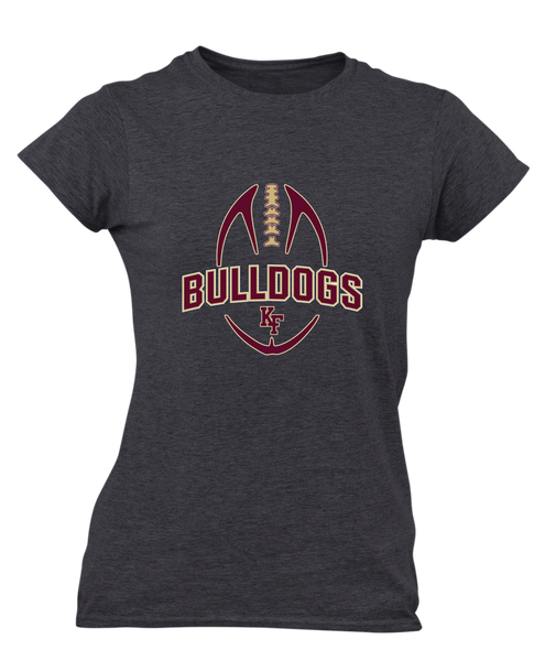 King's Fork Bulldogs KF Football #5 Women's Premium SS T-Shirt