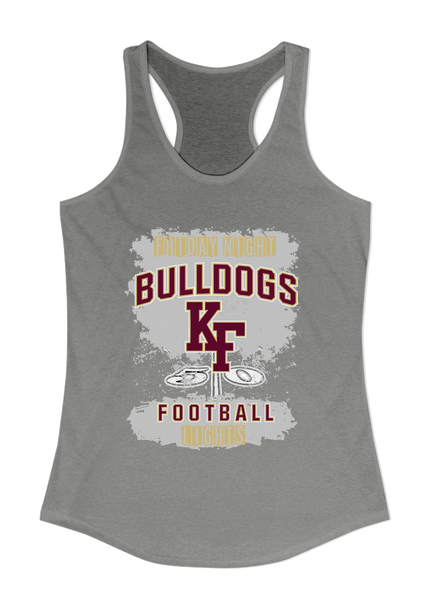 King's Fork Bulldogs KF Football #6 Women's Tank Top