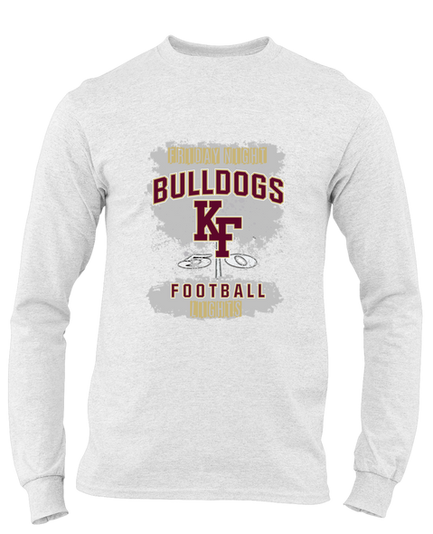 King's Fork Bulldogs KF Football #6 Men's LS T-Shirt