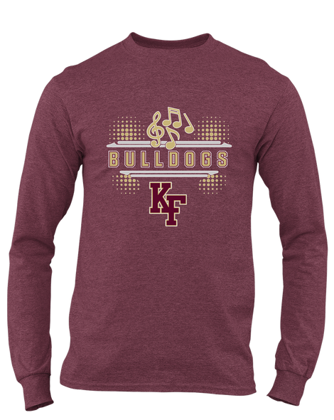 King's Fork Bulldogs KF Band # 3 Men's LS T-Shirt