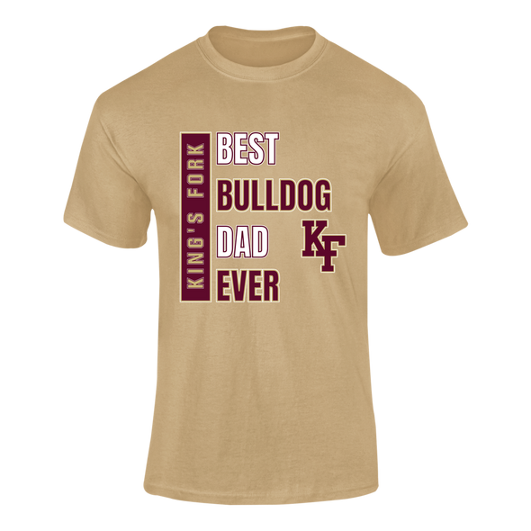 King's Fork Bulldogs KF Best Bulldog Dad Men's SS T-Shirt