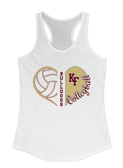 King's Fork Bulldogs KF Heart Volleyball Women's Tank Top