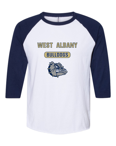 West Albany Bulldogs Mascot #3 Men's Baseball T-Shirt
