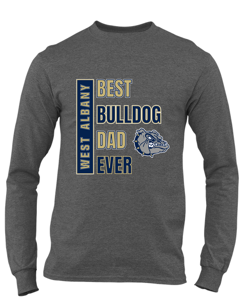 West Albany Bulldogs Best Bulldog Dad Men's Premium LS T-Shirt