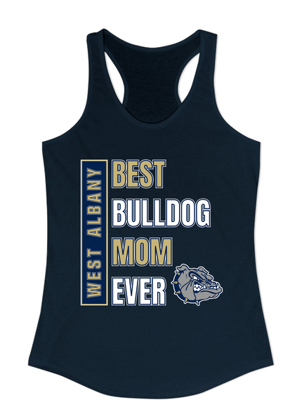 West Albany Bulldogs Best Bulldog Mom Women's Tank Top