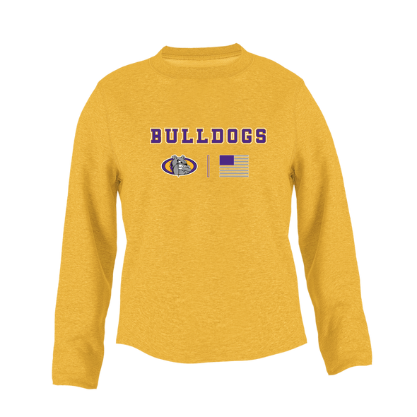 Kearney Bulldogs Team Colors Flag Women's Sweatshirt