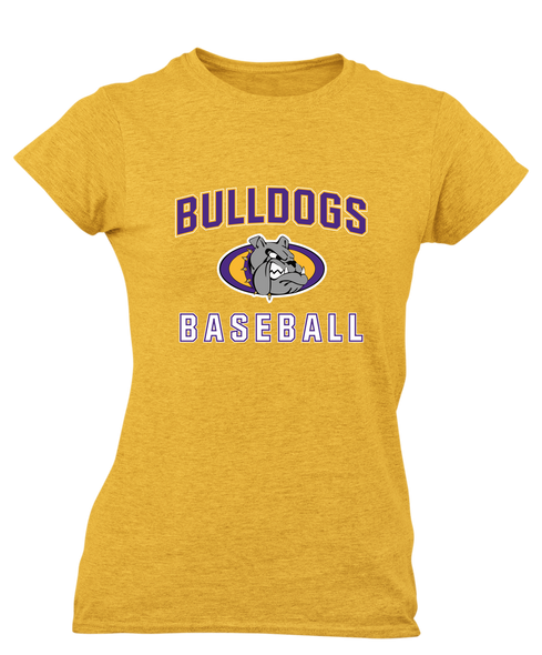 Kearney Bulldogs Baseball #1 Women's SS T-Shirt
